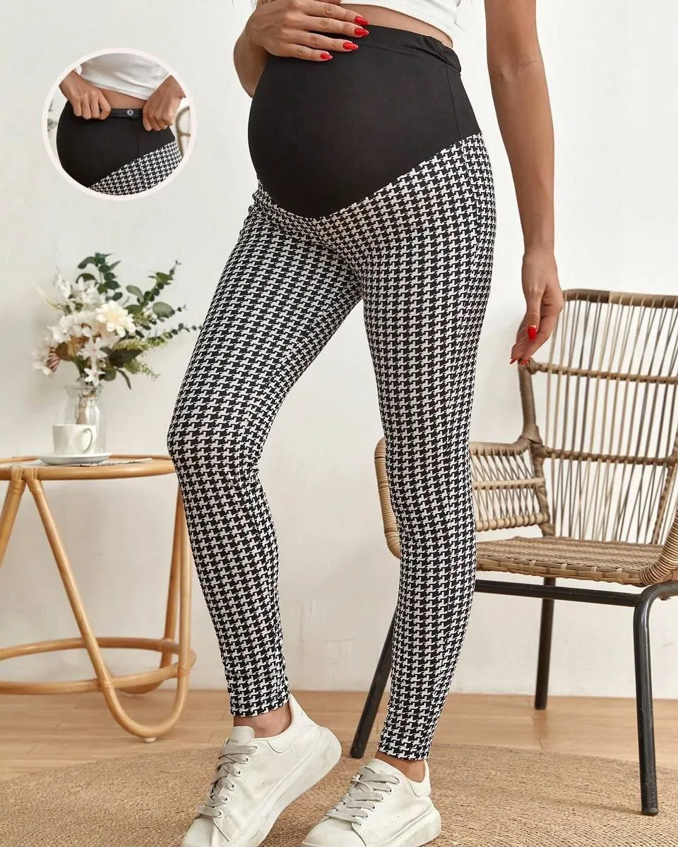 Black and White Maternity Tight
