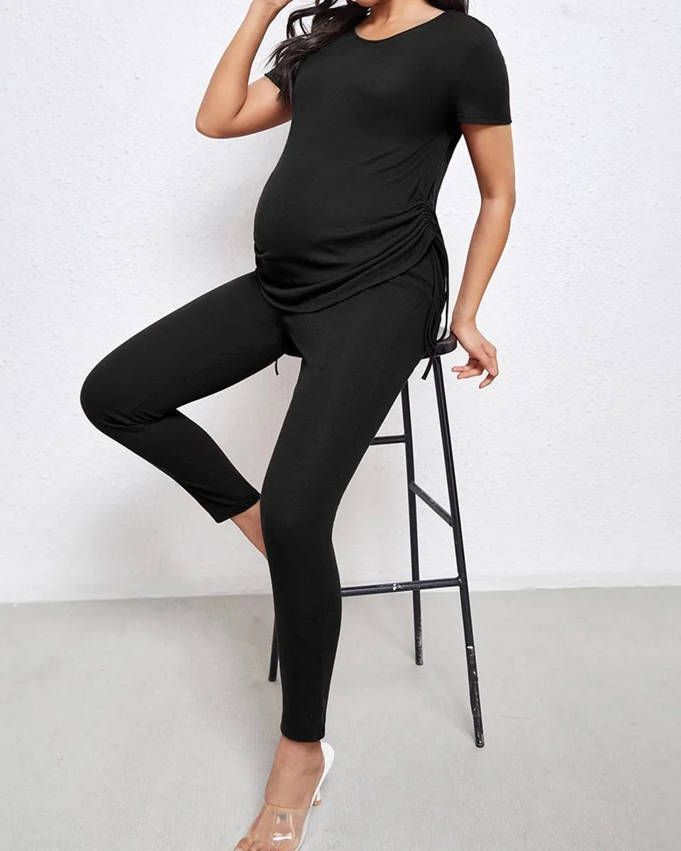 Stylish Black Complete Maternity Outfit